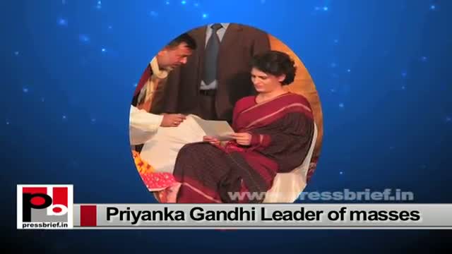 Priyanka Gandhi Vadra - a real leader of masses with progressive ideas