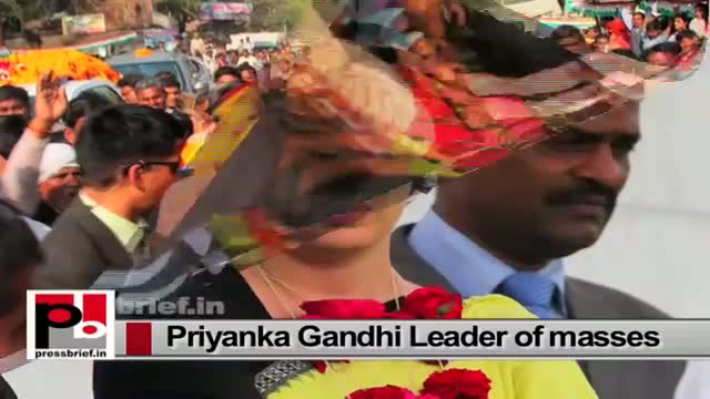 Priyanka Gandhi Vadra - young mass leader with progressive vision
