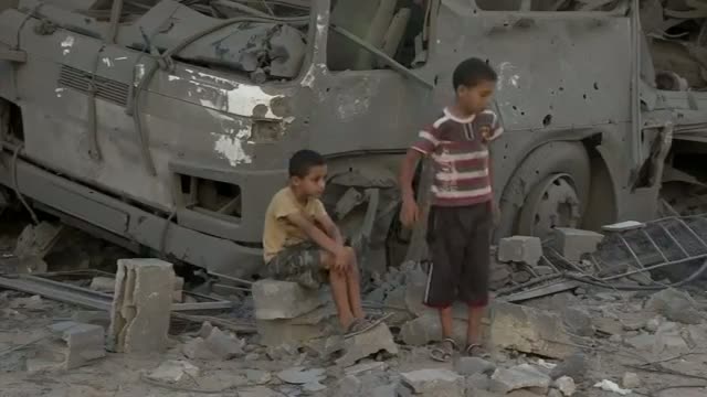 Aftermath of Airstrike in Gaza