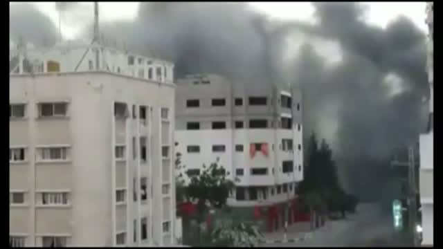 Building Collapses After Gaza Airstrike