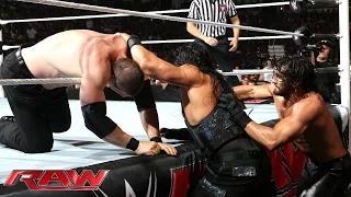 Roman Reigns vs. Seth Rollins & Kane - 2-on-1 Handicap Match: WWE Raw, Aug. 25, 2014