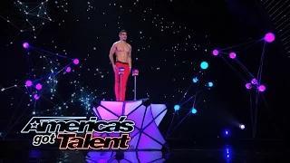 Christian Stoinev: Shirtless Hand Balancer Brings Back Dancing Dog - America's Got Talent 2014