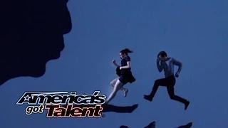 Blue Journey: Duo Performs Multimedia Visual Dance - America's Got Talent 2014