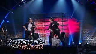 Emil & Dariel: Rock & Roll Cellists Cover The Rolling Stones - America's Got Talent 2014