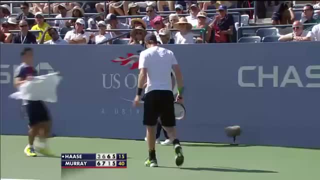 Andy Murray Vs Robin Haase US open 20141st round Highlights 25th august 2014