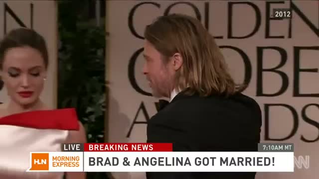 Brad Pitt and Angelina Jolie get married