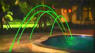 Pentair Swimming Pool Deck Jets with Led Lights