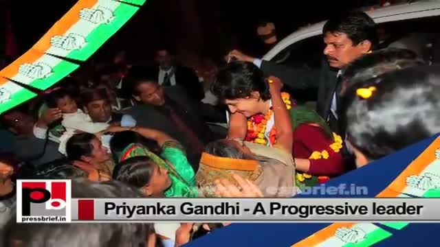 Young Priyanka Gandhi-energetic and charming like Indira Gandhi