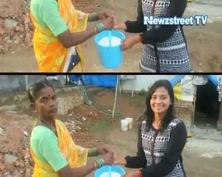 Hyderabad woman innovates 'Rice Bucket Challenge' to serve needy