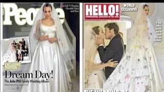 Brad Pitt and Angelina Jolie wedding: Ange's dress revealed