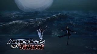 Blue Journey: Dance Duo Fascinate With Shadows - America's Got Talent 2014