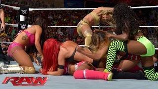 Naomi, Summer Rae & Layla vs. Cameron, Eva Marie & Rosa Mendes: WWE Raw, Sept. 1, 2014