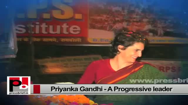 Priyanka Gandhi Vadra-progressive and charismatic leader like Indira Gandhi