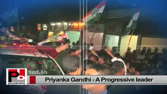 Priyanka Gandhi -Young and effective Congress campaigner with progressive ideas