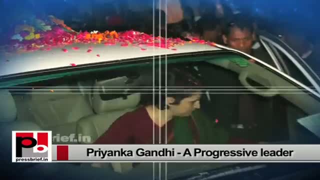 Priyanka Gandhi-Young Congress campaigner with progressive ideas and innovative vision