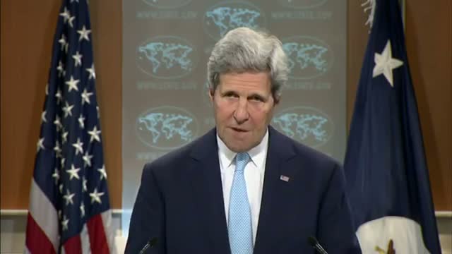 Kerry-New Iraq Govt Is Key to Militants' Defeat