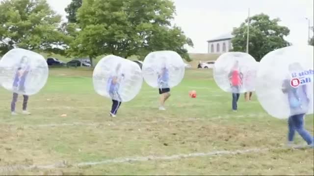 Boston Soccer Fans Fall for Bubbleball