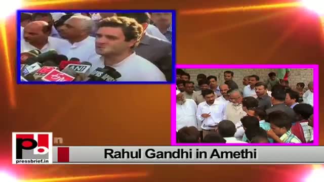Rahul Gandhi says in Amethi: Nation suffers, PM Modi plays drum