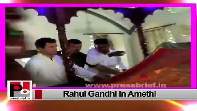 Congress Vice President Rahul Gandhi visits Amethi, takes jibe at PM Narendra Modi