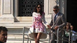 George Clooney marries Amal Alamuddin in Venice