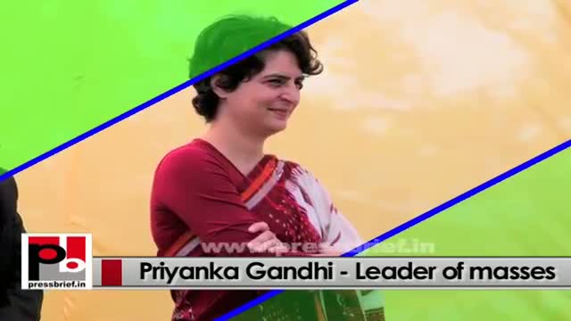 Young and Charismatic Priyanka Gandhi has a special ability to connect with people