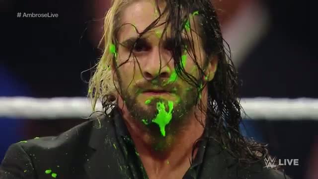 Dean Ambrose plays a messy prank on Seth Rollins: WWE Raw, Sept. 29, 2014