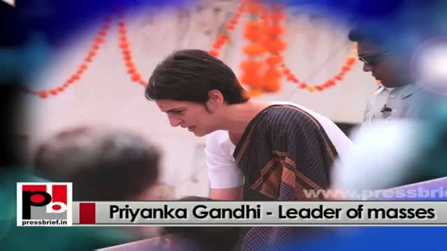 Energetic Priyanka Gandhi-genuine mass leader