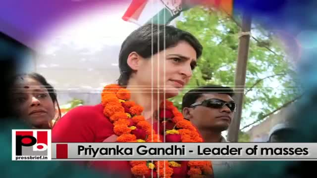 Progressive Congress leader - Priyanka Gandhi Vadra - voice of the youth