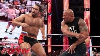 The Rock confronts Rusev: WWE Raw, Oct. 6, 2014