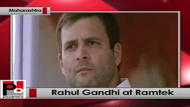 Rahul Gandhi addresses public rally at Ramtek, Maharashtra