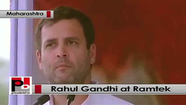 Rahul Gandhi speaks at congress election rally at Ramtek, Maharashtra