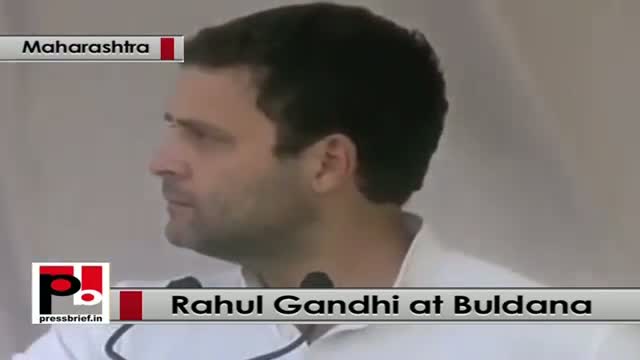 Rahul Gandhi addresses Congress election rally Buldana, Maharashtra