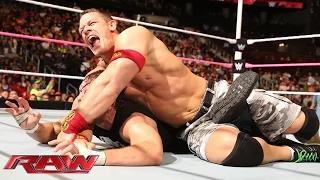 John Cena vs. Dean Ambrose - No Holds Barred Contract on a Pole Match: WWE Raw, Oct. 13, 2014