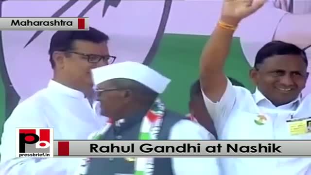 Rahul Gandhi in Nashik, Maharashtra slams Modi govt