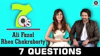 7 Questions with Rhea Chakraborty & Ali Fazal | 7Q's All About Music