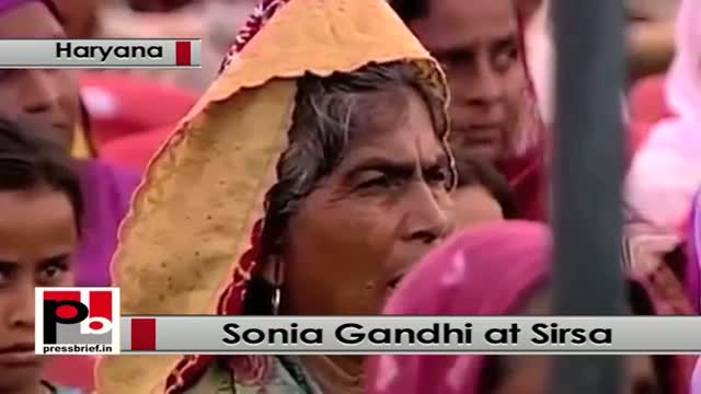 Sonia Gandhi strikes chord with voters at Sirsa in Haryana