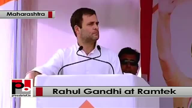 Rahul Gandhi at Ramtek, Maharashtra takes on BJP, Modi for giving false promises to the people