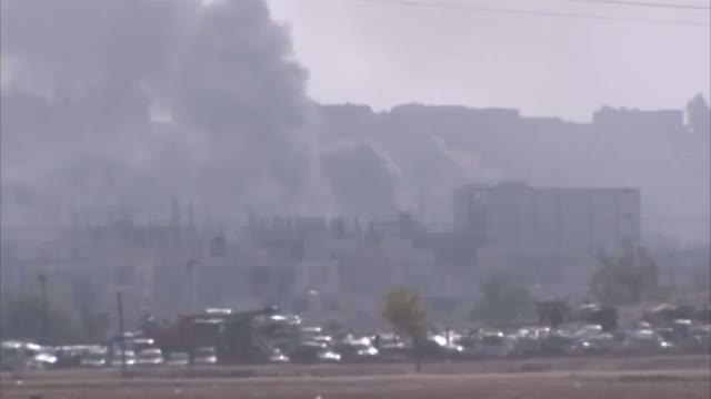 Smoke Rises Over Syrian Border Town