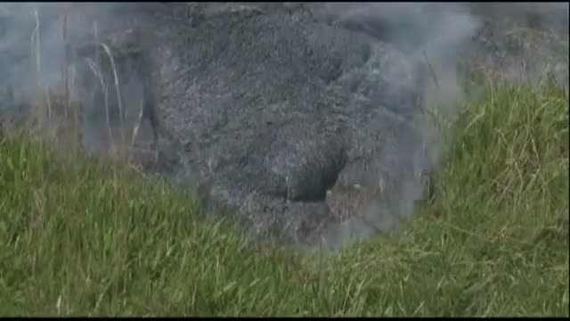 Growing Lava Stream in Hawaii