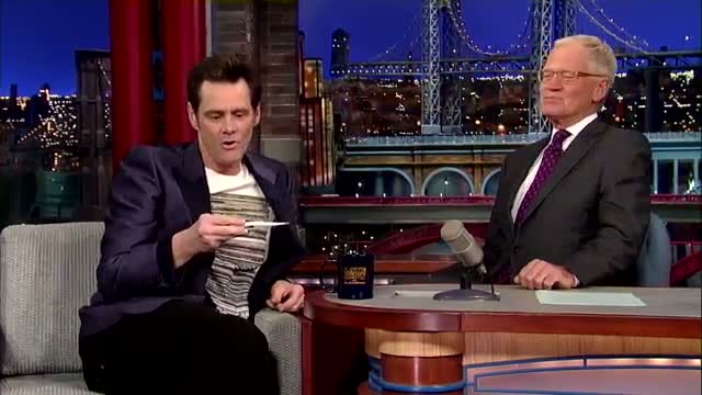 Jim Carrey Tests David Letterman For Ebola