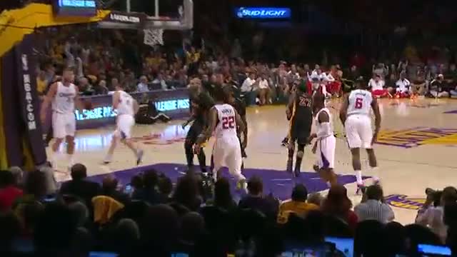 NBA: Kobe Bryant Strikes with a 180-Degree Dunk