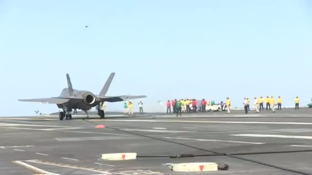 F-35C Makes First Aircraft Carrier Landing