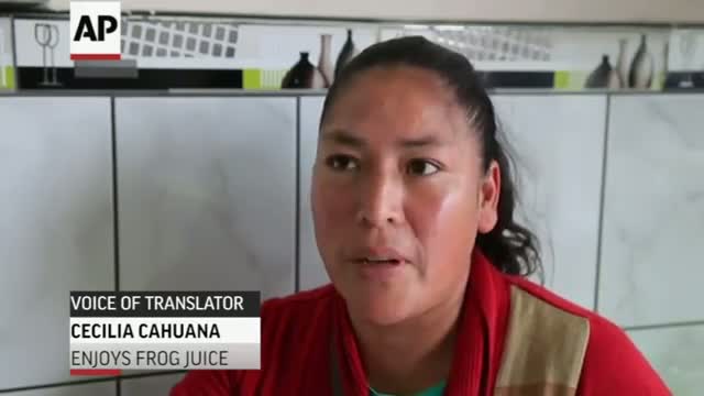 Peru's 'frog Juice' Claims Big Health Benefits