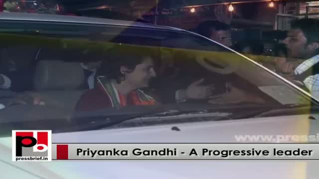 Charismatic Priyanka Gandhi Vadra - easily connects with common people