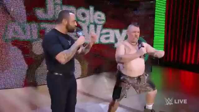 Larry the Cable Guy and Santino Marella address the WWE Universe: WWE Raw, November 24, 2014