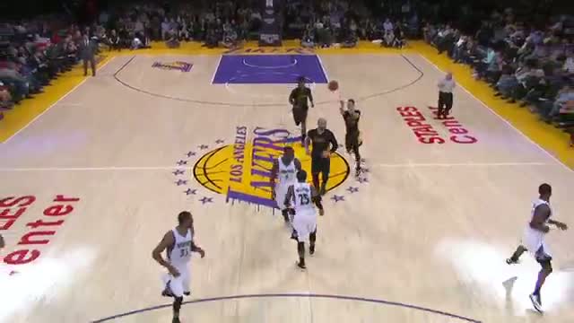 NBA: Jeremy Lin Connects with Wesley Johnson for the Long Distance Oop