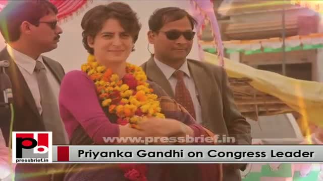 Charming, energetic leader Priyanka Gandhi Vadra - Young Congress campaigner