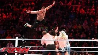 John Cena, Ryback & Dolph Ziggler vs. Seth Rollins, Kane & Luke Harper: WWE Raw, December 1, 2014