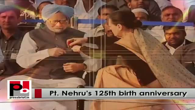 Nation remembers Pt Nehru on his 125th birth anniversary, Sonia Gandhi, Rahul pay homage