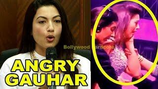  Angry Gauhar Khan's Reaction - Gauhar Khan SLAPPED @ India's Raw Star Controversy